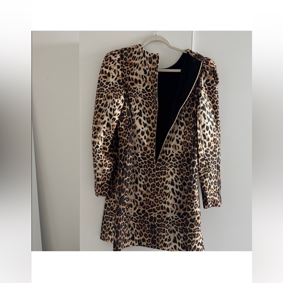 Tuckernuck x India Hicks Leopard Domino Dress M NWT Animal Print Party Mini - Picture 9 of 11
